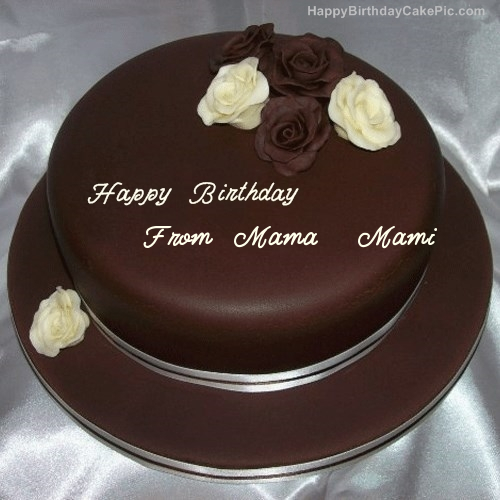 write name on Rose Chocolate Birthday Cake